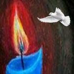 Candle w Dove L